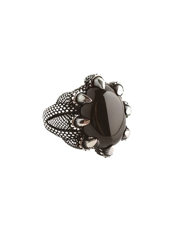 Black Onyx Mens Ring, Natural Black Onyx, December Birth, Eagle Claw Jewelry, 925 Silver Ring, Birthday Gift, Heavy Mens Ring, Arabic Design, Ottoman Style Ring, Christmas, Turkey Mens Signet Ring