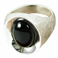 thumbnail image 1 of Black Onyx Natural Gemstone Ring, Promise Ring, Couples Gifts, Birthday&nbsp;Gifts For Mom, Engagement Rings For Women Man, Mothers Day&nbsp;Gifts, Valentines Day Gifts For Him, Her (Black Onyx, 7), 1 of 3