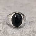 thumbnail image 1 of Black Onyx Ring, Silver Jewelry, 925 Silver Ring, Father's Day, AAA Natural Black Onyx, December Birthstone Ring, Heavy Mens Ring, Spiritual Healing Gemstone, Christmas, Designer Mens Ring, 1 of 4