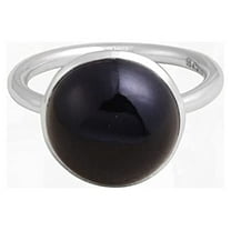 Black Onyx Ring-Sterling Silver Black Onyx Ring- Black Onyx Sterling Silver Handmade Ring-Solitaire Ring for Women