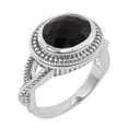 thumbnail image 1 of Black Onyx Ring Sterling Silver Ring Gemstone Ring Statement Ring for Women, 1 of 6