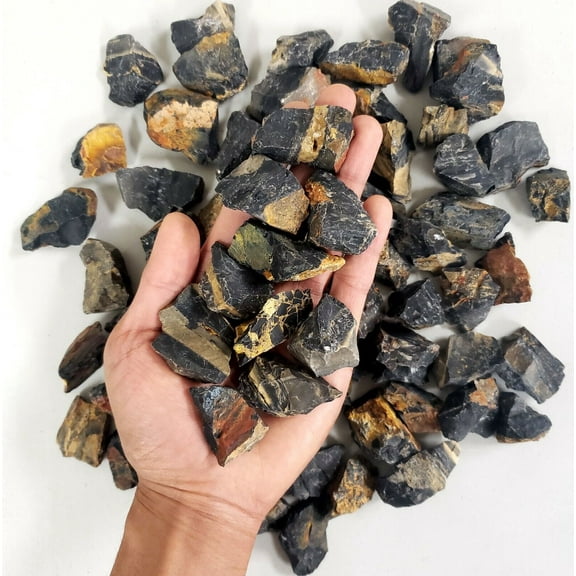 Black Onyx Stones - Bulk Raw Crystals from Brazil - Rough Stones Wholesale