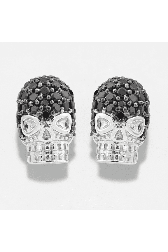 Punisher Skull Ear Stud Earrings Gothic Punk Rock Silver Earring for Women