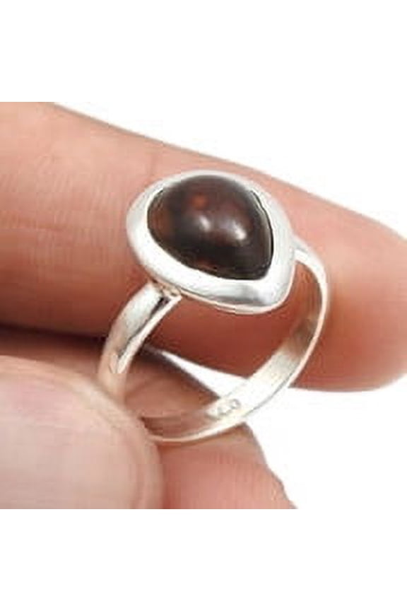 Black Opal Gemstone 925 Sterling Silver Statement Ring Valentine Gift US 7