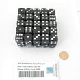 thumbnail image 1 of Black Opaque Dice with White Pips D6 16mm (5/8in) Pack of 50 Wondertrail, 1 of 1