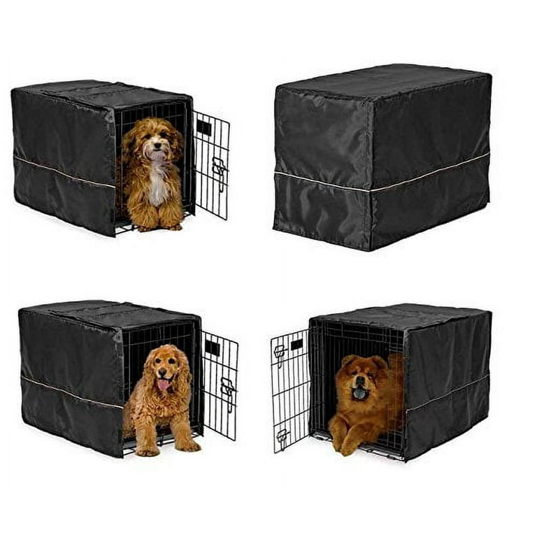 Black Opaque Dog Crate Cover Selections Quiet Night Time Den Like Security Small 22 Lx13 Wx16 H Walmart