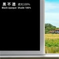 thumbnail image 1 of Black Opaque Privacy Window Film Black Glass Window Film Sticker Fully Blackout Anti-Uv Self-Adhesive Blackout 100% Home Office Privacy Protection, 1 of 7