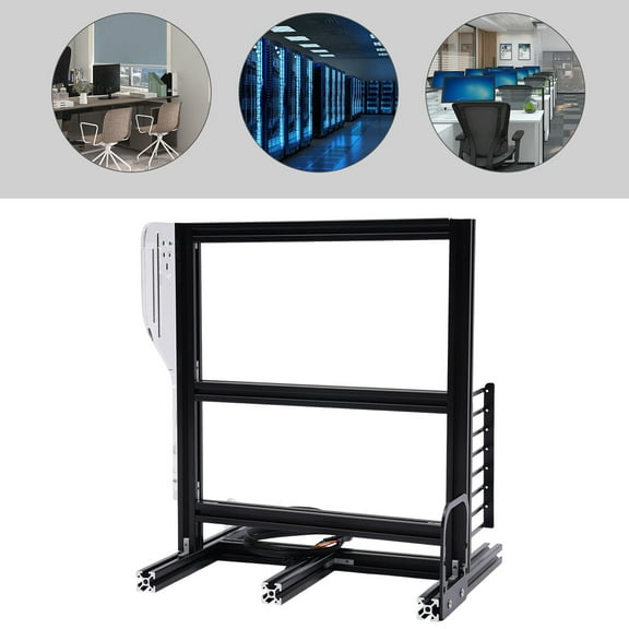 Black Open Computer Chassis 11.8*9.7*14inch for Internet Cafes, Living Rooms, Study Rooms, Hotels, Offices