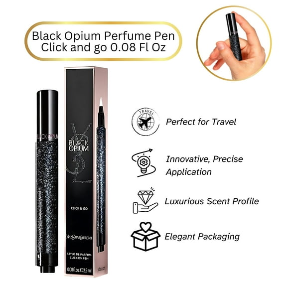Yves Saint Laurent Black Opium Eau de Parfum Click & Go Click-On Pen .8 oz 2.5ml