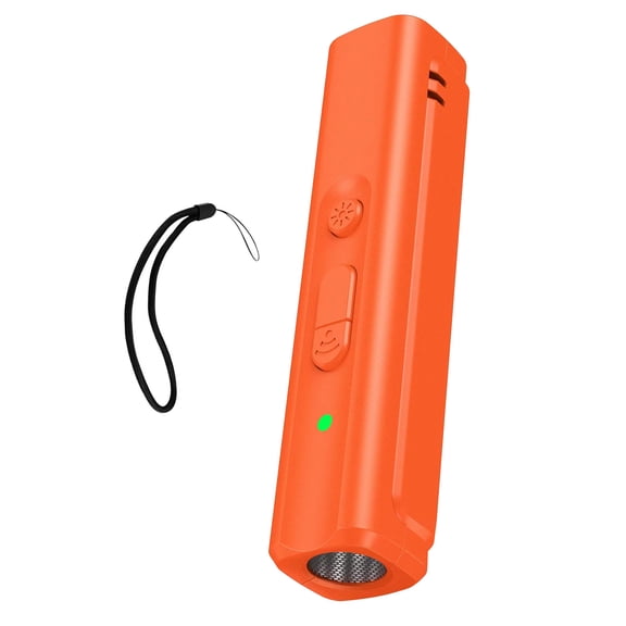 Black & Orange Dog Repellent Ultrasonic Bark & Behavior Correction, 450mAh Battery