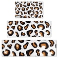 thumbnail image 1 of Black and Orange Of Leopard Print Kitchen Rugs Sets Of 3,Kitchen Runner Rugs Non Skid Washable,Decorative Kitchen Floor Mats for Kitchen,Sink,Laundry,17"x30"+ 17"x47" + 17"x59", 1 of 6