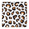 thumbnail image 1 of Black and Orange Of Leopard Print Square Fitted Tablecloth with Elastic Edge,Square Table Cover,Washable Elastic Table Cover for Home Kitchen Party Decor 36"x36", 1 of 6