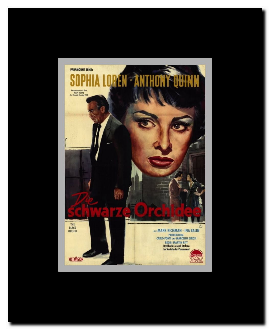 Black Orchid Framed Movie Poster