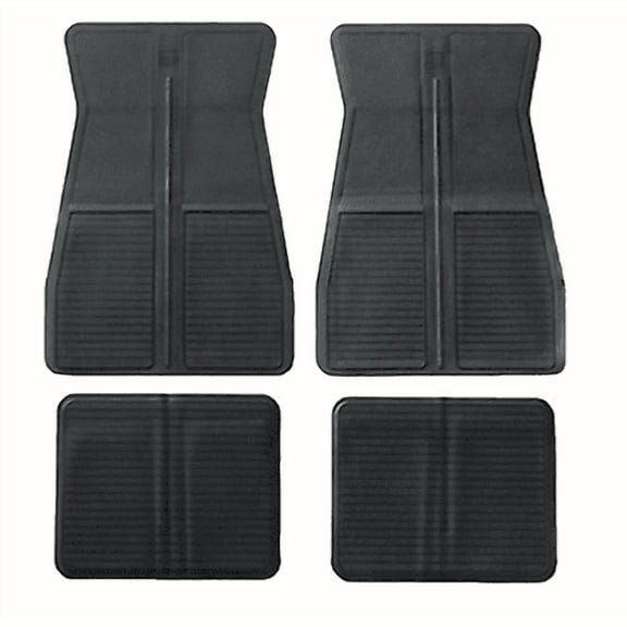 Black Original GM Style Floor Mat Set Camaro Nova Chevelle Impala Corvette