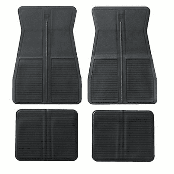 Black Original GM Style Floor Mat Set Firebird GTO Grand Prix Bonneville