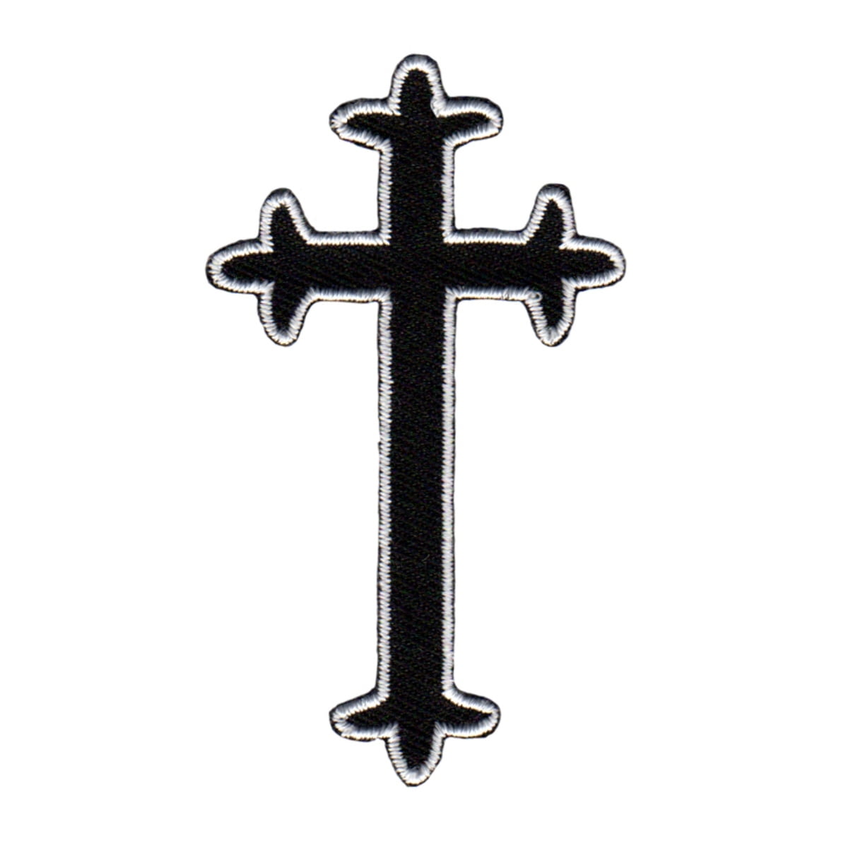 Black Ornate Cross Patch Iron On Gothic Christian Faith Craft Iron On  Applique - Walmart.com, image size:1200x1200