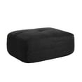 thumbnail image 1 of Black Ottoman for Modular Sectional Sofa, Corduroy Deep Seat for Oversized Compressed Boneless Sectional Couches for Living Room Bedroom Apartment, Cloud Sofa Couch, Memory Foam, No Assembly, 1 of 8