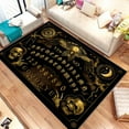 thumbnail image 1 of Black Ouija Area Rug, Witchy Spirit Board Rug 4x6 ft, 1 of 2