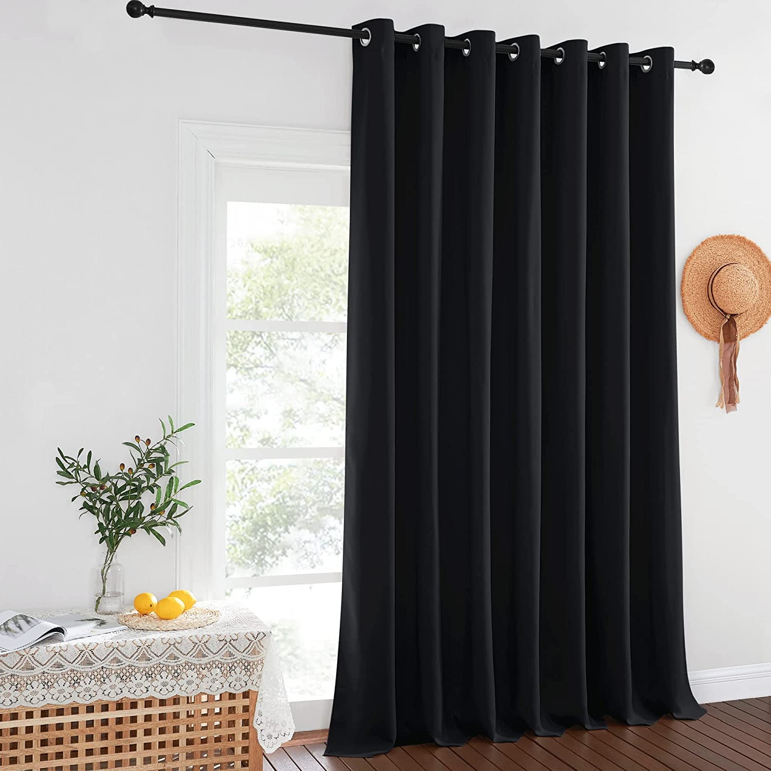 Black Out Blinds for Sliding Doors Extra Wide Heat Blocking Patio