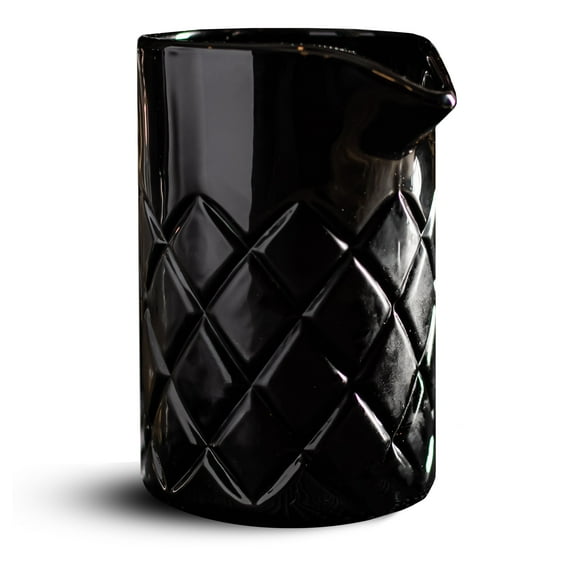 Black Out Cocktail Yarai Mixing Glass - Black Bar Mixer Pitcher, Thick and Weighted, 17-ounce / 500ml