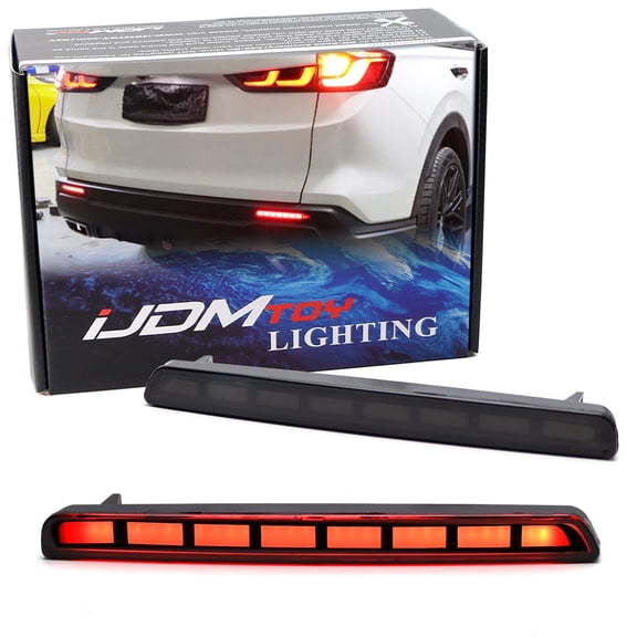 Black-Out Smoked Lens Full LED Lower Bumper Reflector Lights For Honda 2023-up CR-V, Function as Tail (Rear Fog Lamps), Brake & Sequential Blink Turn Signal