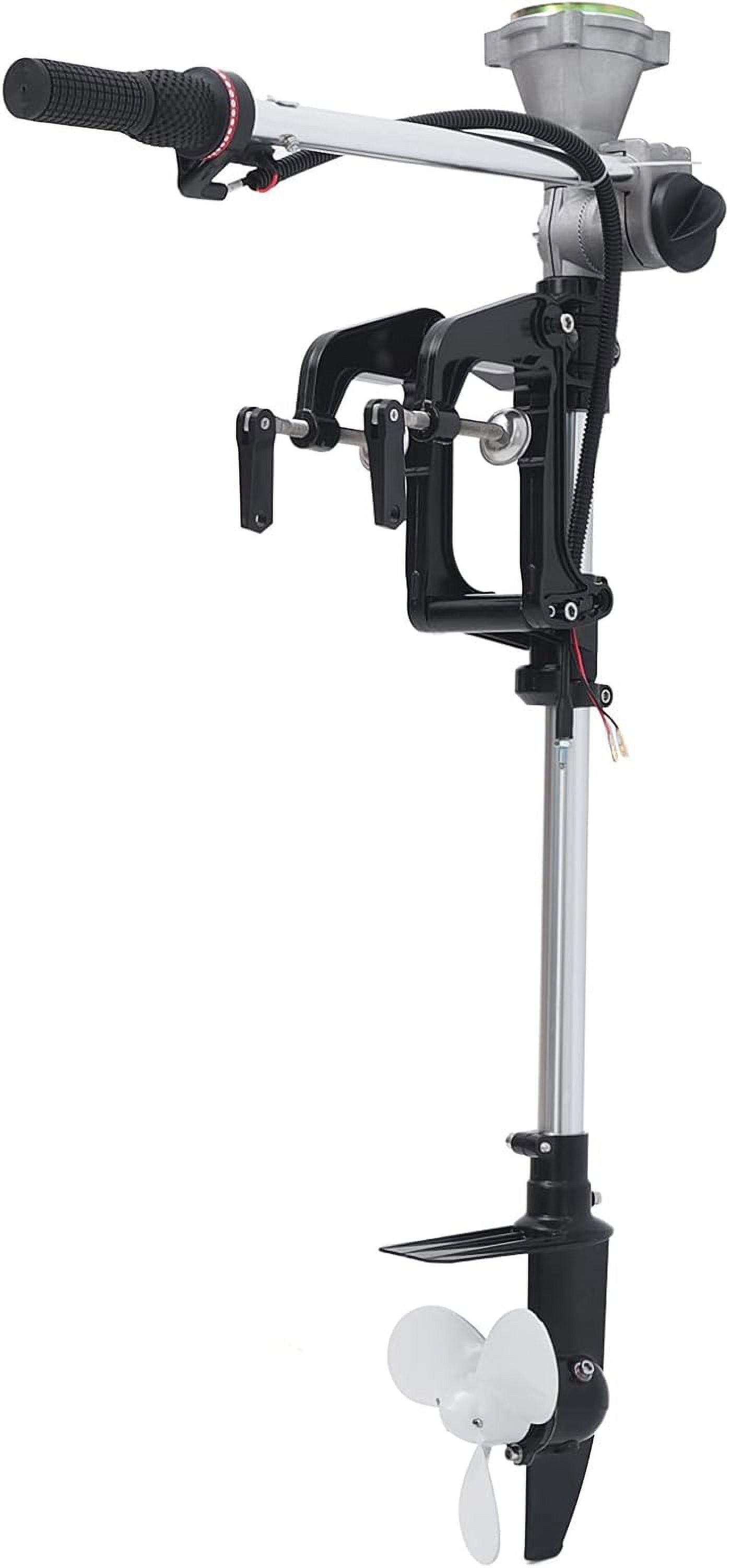 Black Outboard Motor Boat Kayak Engine Heavy Duty Fishing Boat Water