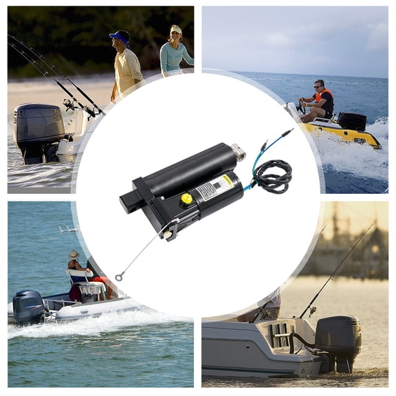 Black Outboard Power Tilt & Trim Assembly, Power Trim Assembly, Electric Outboard Power Trim Unit