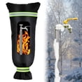 thumbnail image 1 of Black Outdoor Faucet Covers for Winter, Insulated Freeze Protection with Reflective Strip for Patio Winterizing Garden Hose Bib Pipe Prevention(25x12.6x2 Inch), 1 of 7