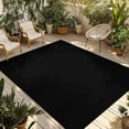 thumbnail image 1 of Black Outdoor Rug 5x8 Ft - Reversible Patio Rug Outdoor Camping Rugs, Solid Color Farmhouse Black Washable Indoor Outdoor Area Rugs, Non-Slip Outdoor Carpet Runner for Deck/Porch, 1 of 8