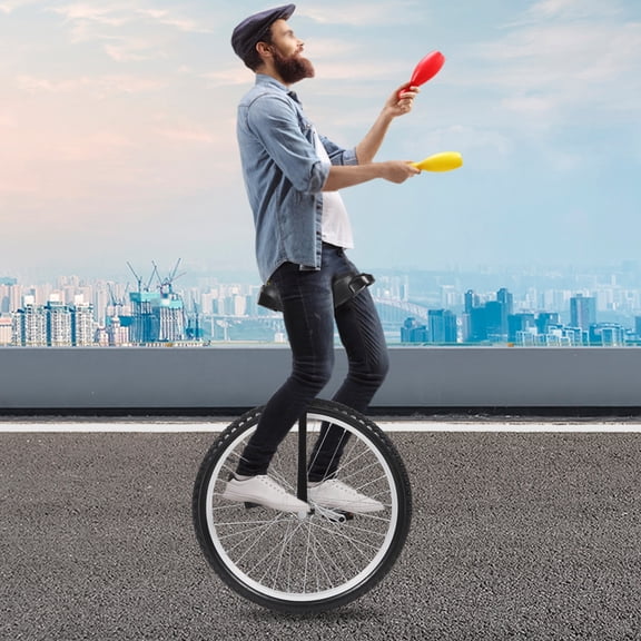 Outdoor Wheel Unicycle, Height Adjustable Unicycle, 24 In One Wheel Bike