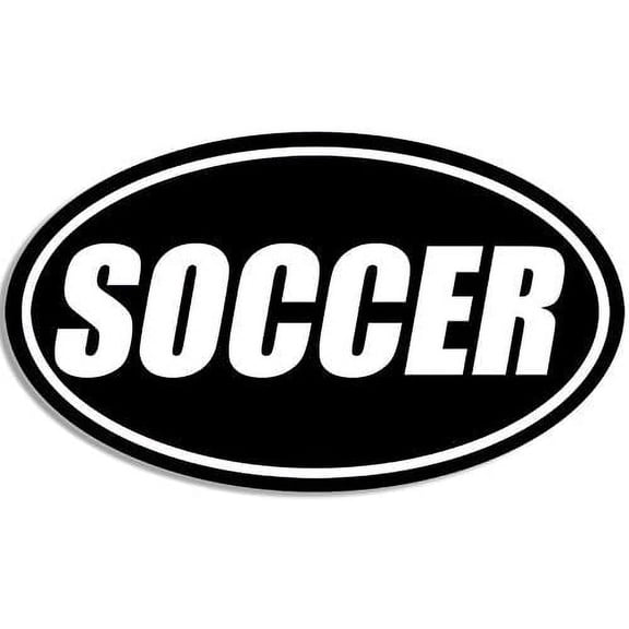 Black Oval Soccer 3M Reflective sticker| Futbol Play Decal