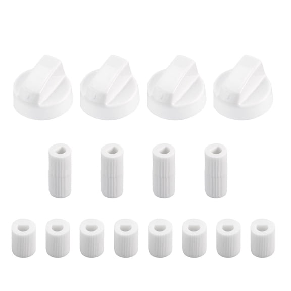 Black Oven Control Knob Replacement with Adapter Easy Installation Replacement