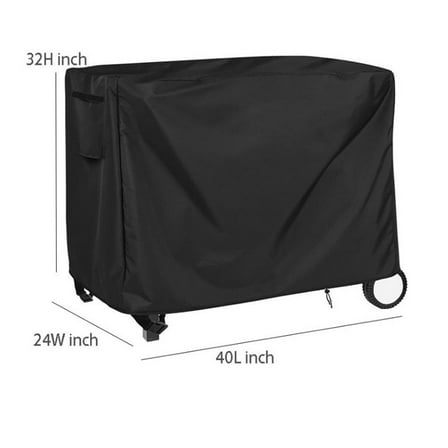 Black Oxford Fabric Outdoor Table Cover For Outdoor Table And Storage Cabinet