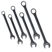 Black Oxide 6pc Extra Large Metric Wrench Set 35-50mm with Pouch