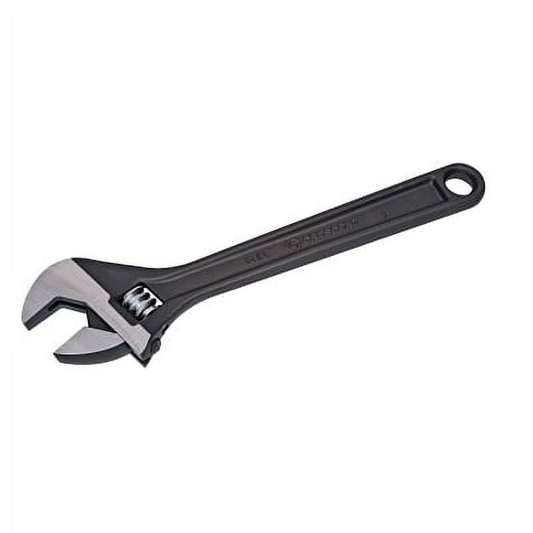 Black Oxide Adjustable Wrench, 6 in Long, 15/16 in Opening