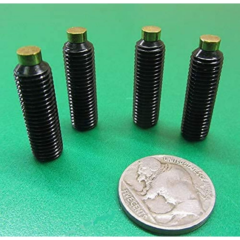 Black Oxide Finish Alloy Steel Brass Tip Set 5/16-24 X 1.00 Thread Length  20 Pcs 