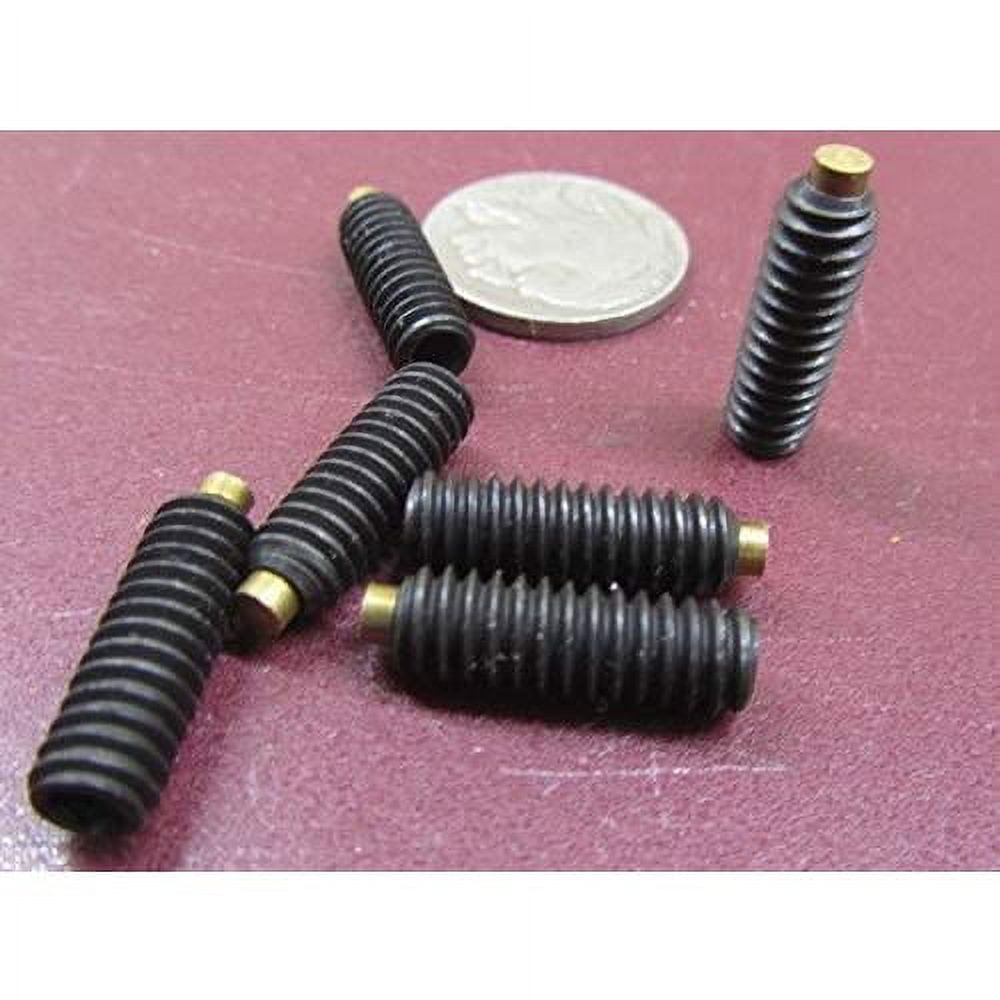black-oxide-steel-brass-tip-set-1-4-20-x-750-3-4-thread-length-20
