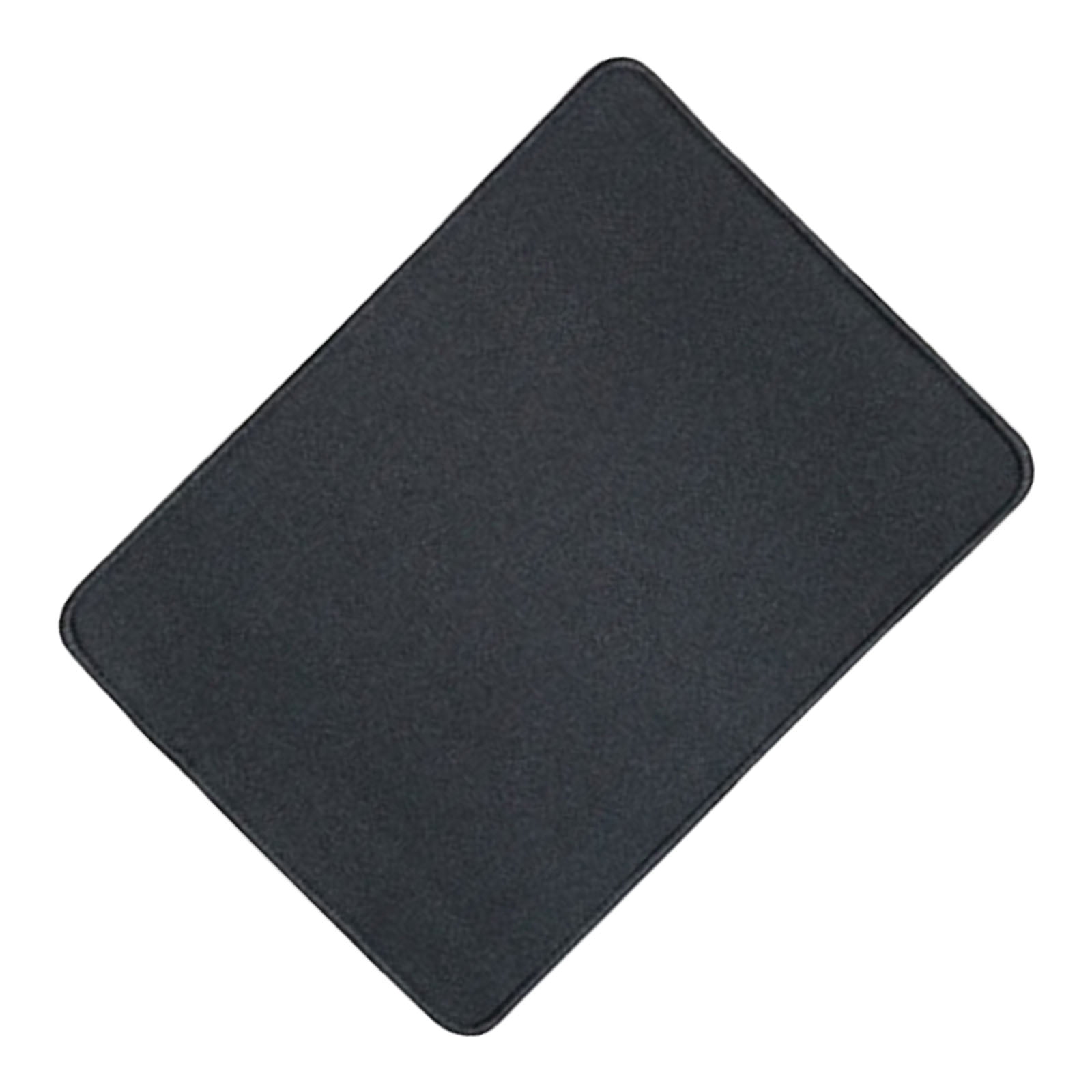 Black Pad Large Stitched Edged Nonslip Rubber Base Mat For Home Gaming ...
