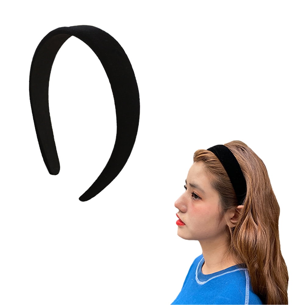 Black Padded Headband - Women\'s Hair Accessory Velvet Black Padded Headband With Stars, Celestial Luxury  main image 3