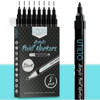 2 x Fabric Marker Pens Permanent Colors For DIY Textile Clothes T-Shirt  Shoes black - AliExpress