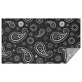 thumbnail image 1 of Black Paisley and Floral Pattern Rectangle Tablecloth 60"x102",Waterproof Polyester Rectangle Table Cloth, Wipeable Spillproof Polyester Tablecloth for Dining, Camping, Indoor and Outdoor, 1 of 6