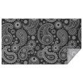 thumbnail image 1 of Black Paisley Pattern Rectangle Tablecloth 60"x102",Waterproof Polyester Rectangle Table Cloth, Wipeable Spillproof Polyester Tablecloth for Dining, Camping, Indoor and Outdoor, 1 of 6