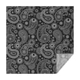 thumbnail image 1 of Black Paisley Pattern Square Tablecloth,Waterproof Square Table Cover,Wipeable Spillproof Washable Table Cover for Home Kitchen Party Decor 42"X42"(107x107cm), 1 of 6