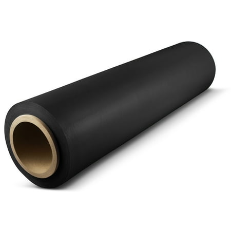 Black Pallet Hand Wrap Plastic Stretch-Film by PSBM 18" x 1500' x 63 Gauge 4 Rolls