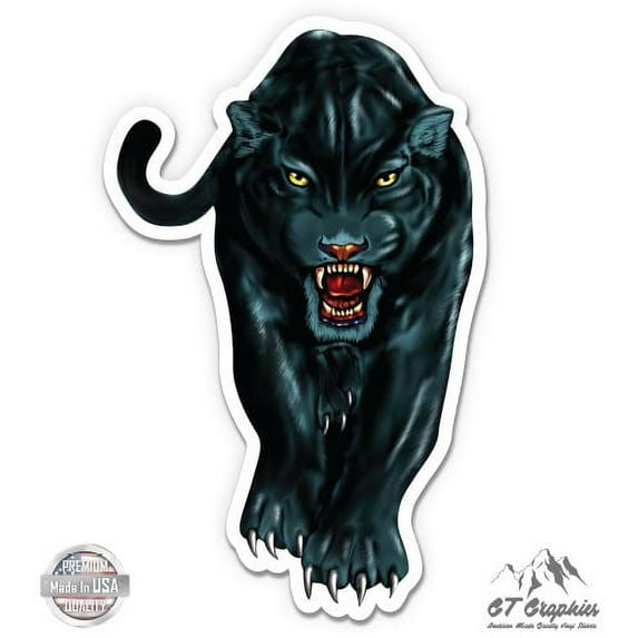 Black Panther - 5" Vinyl Sticker - For Car Laptop I-Pad - Waterproof Decal