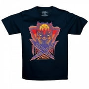 Black Panther 849348-medium Wakanda Forever Sunset Mens T-Shirt, Black - Medium