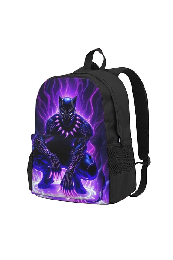 Black Panther Back-Pack Bookbag Multipurpose Large Capacity Casual Daypacks Bag For Study Travel Hiking Camping