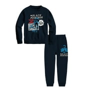 Black Panther Boys Classic Comic Graphic Hoodie & Jogger Outfit Set, 2-Piece, Sizes XS-XL