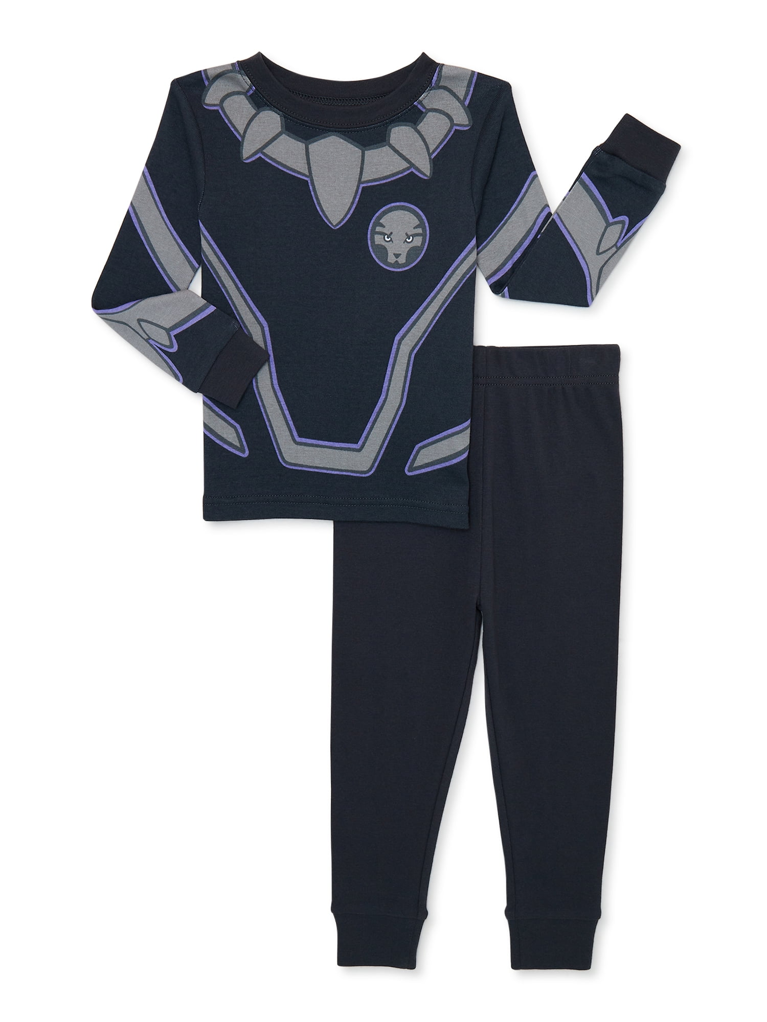 Black Panther Boys Pajama Set 2 Piece Walmart