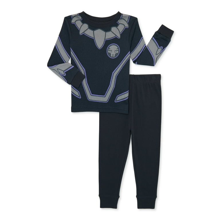 Black Panther Boys Pajama Set 2 Piece Walmart